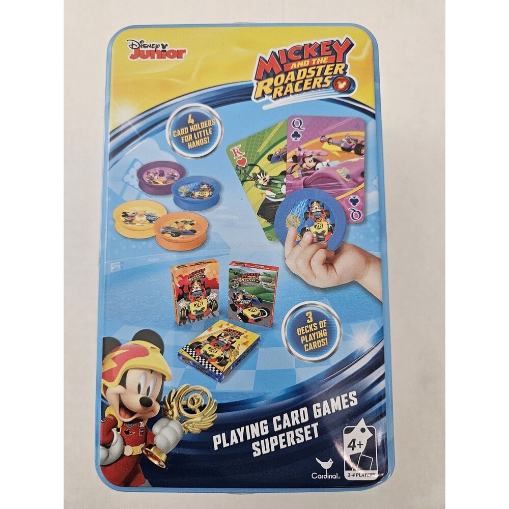 Disney Junior Mickey And The Roadster Racers Playing Card Games Superset In Tin